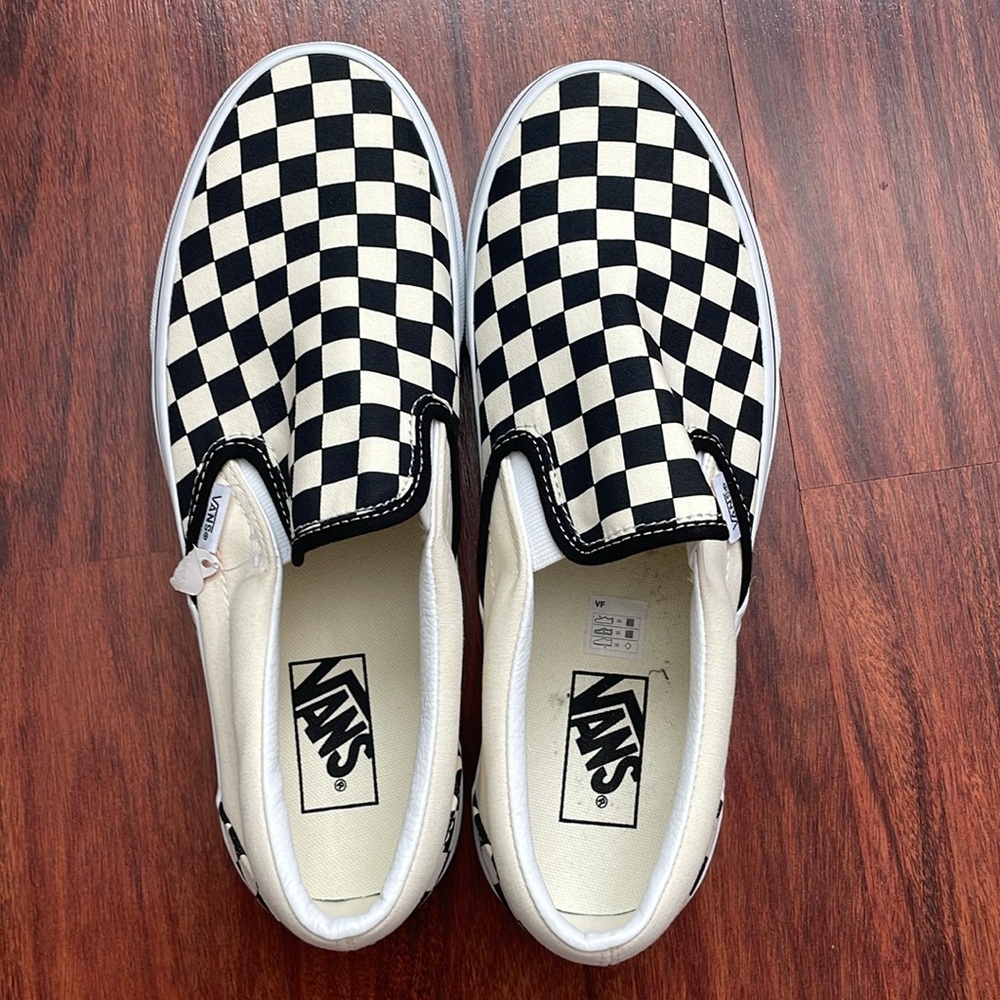 Women’s Vans Checkered Slip Ons